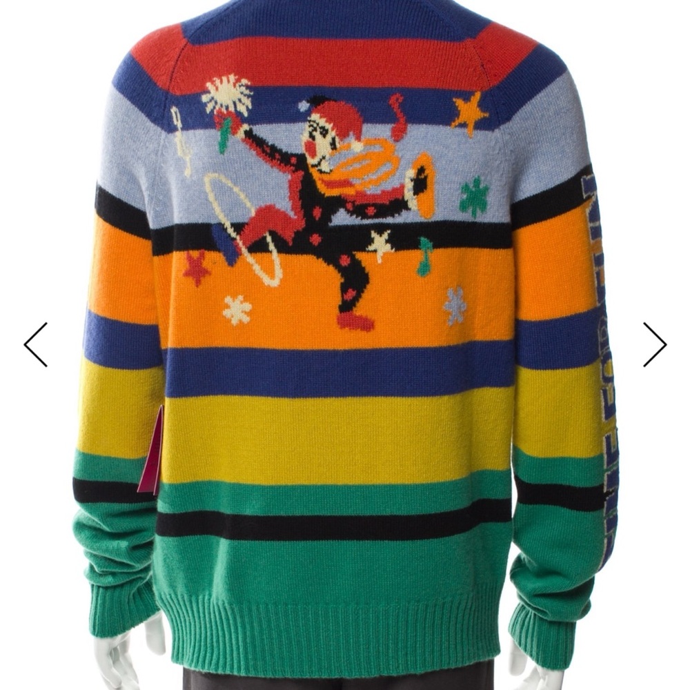 The Elder Statesman Cashmere Striped Pullover